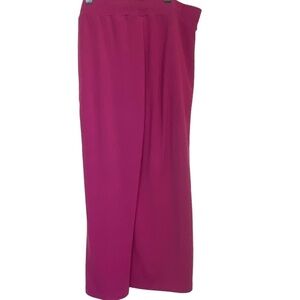 ANYBODY Sweatpants Size 1X Raspberry Lounge Wide Leg Pants